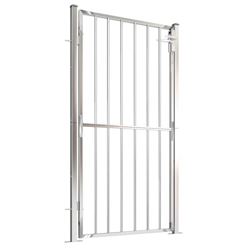 Brama ogrodowa 100x175 cm Stal nierdzewna