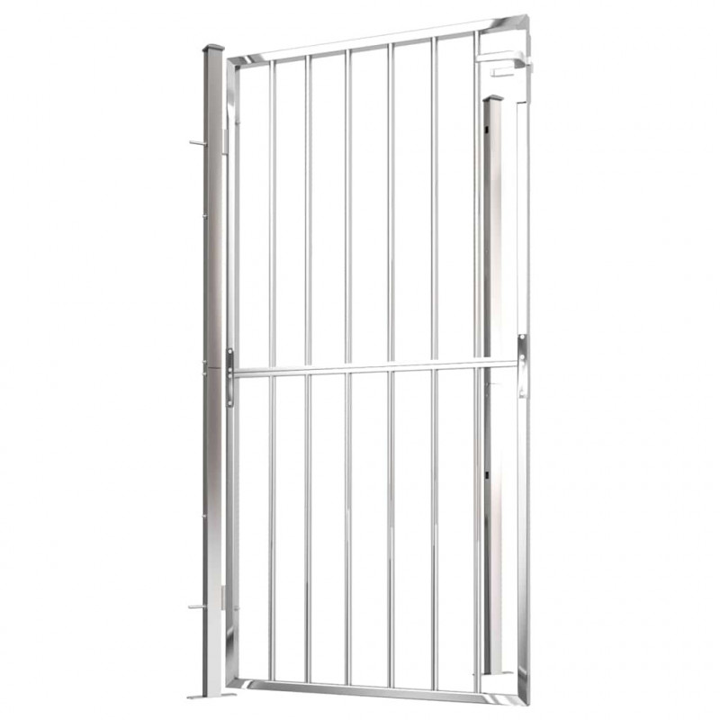 Brama ogrodowa 100x175 cm Stal nierdzewna