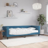 Sofa z materacem do spania, niebieska, 80x200 cm, aksamit