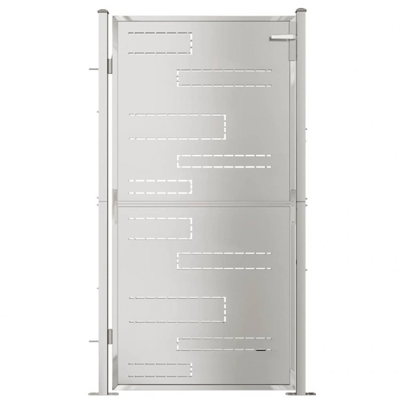 Brama ogrodowa 100x175 cm Stal nierdzewna