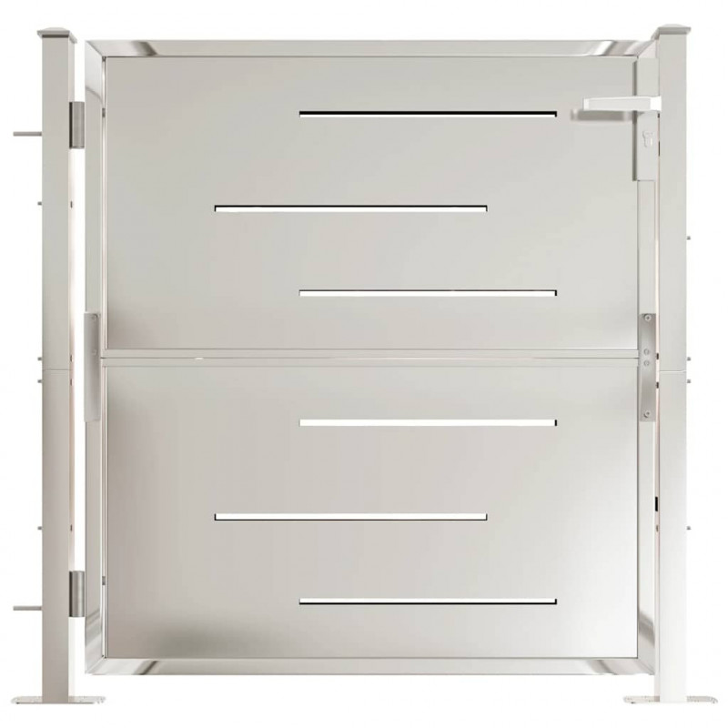 Brama ogrodowa 100x100 cm Stal nierdzewna