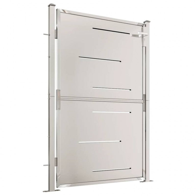 Brama ogrodowa 100x145 cm Stal nierdzewna