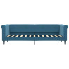 Sofa z materacem do spania, niebieska, 80x200 cm, aksamit