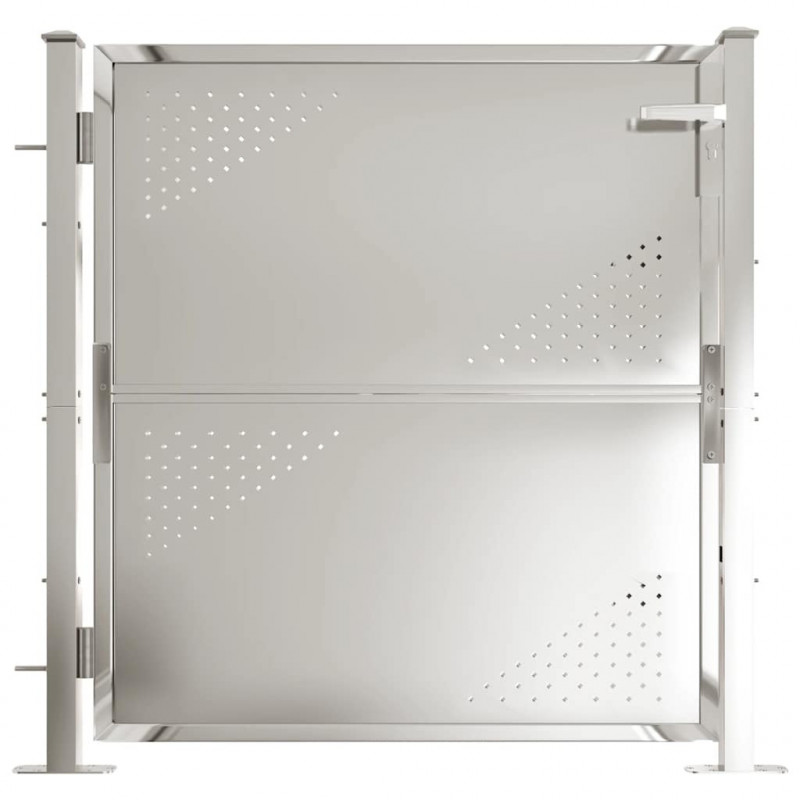 Brama ogrodowa 100x100 cm Stal nierdzewna