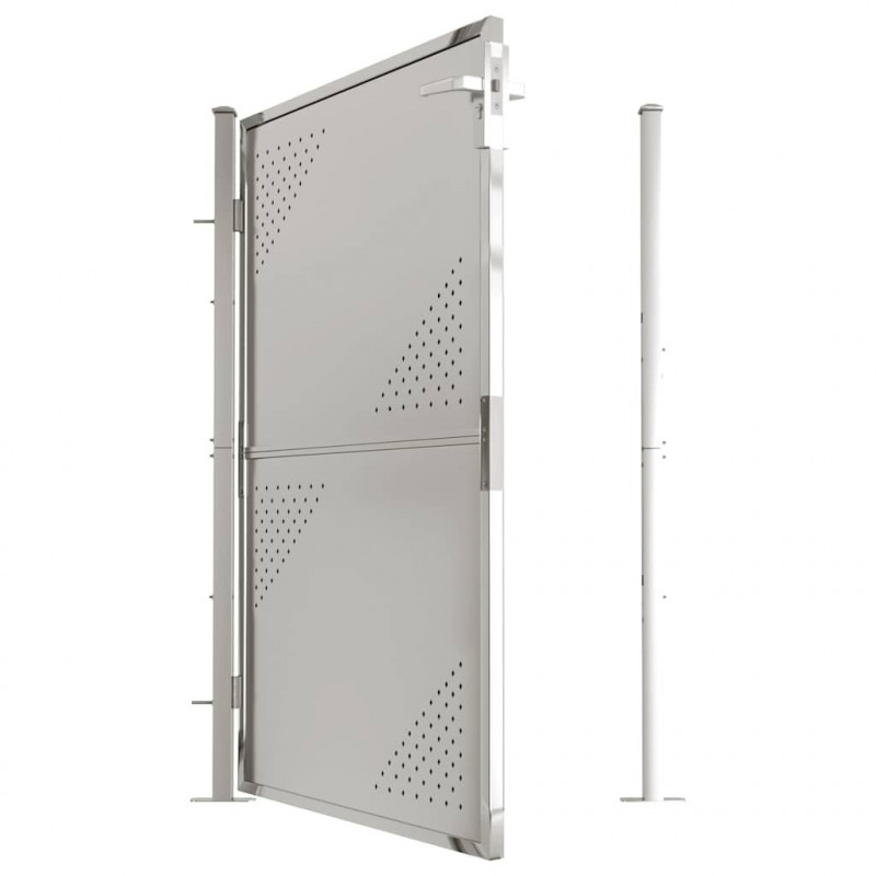 Brama ogrodowa 100x145 cm Stal nierdzewna