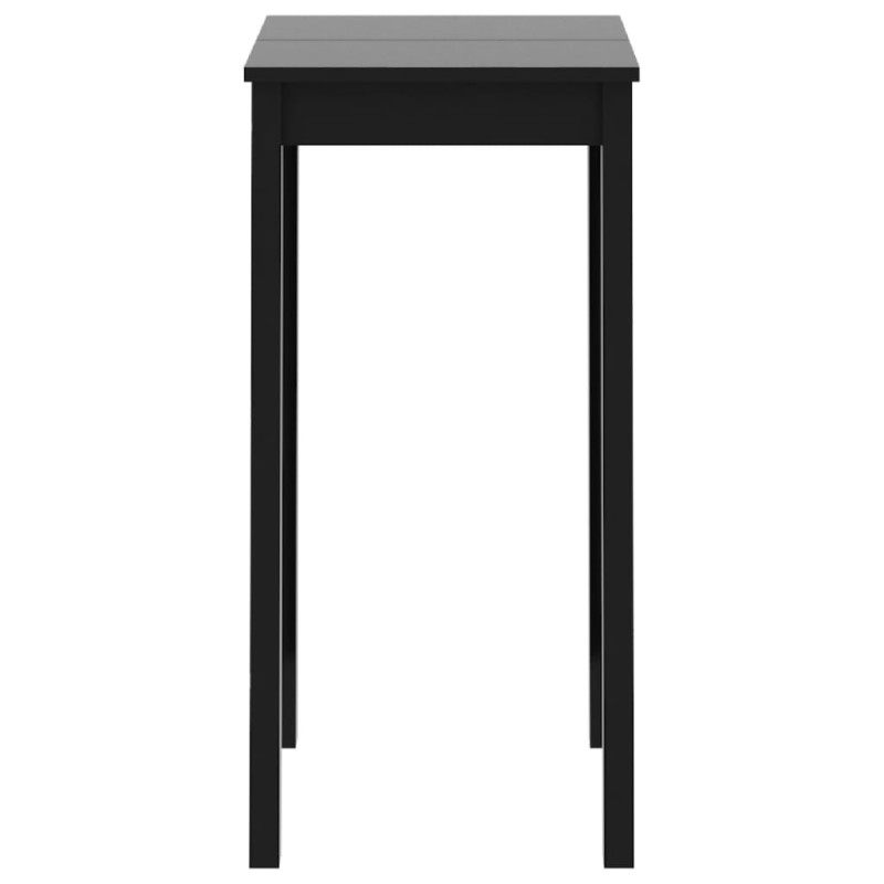 Stolik barowy z MDF, czarny, 55 x 55 x 107 cm