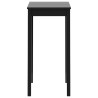 Stolik barowy z MDF, czarny, 55 x 55 x 107 cm