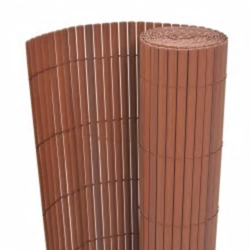 Ogrodzenie dwustronne, 110x500 cm, brązowe