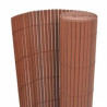 Ogrodzenie dwustronne, 110x500 cm, brązowe