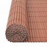 Ogrodzenie dwustronne, 110x500 cm, brązowe