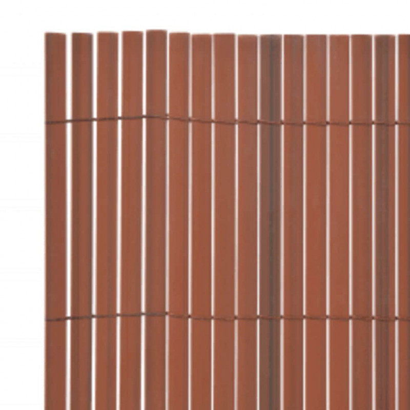 Ogrodzenie dwustronne, 110x500 cm, brązowe