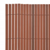 Ogrodzenie dwustronne, 110x500 cm, brązowe