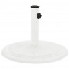 Podstawa pod parasol, biała, 45x45x30 cm, żeliwo