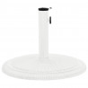 Podstawa pod parasol, biała, 45x45x30 cm, żeliwo