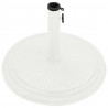 Podstawa pod parasol, biała, 45x45x30 cm, żeliwo