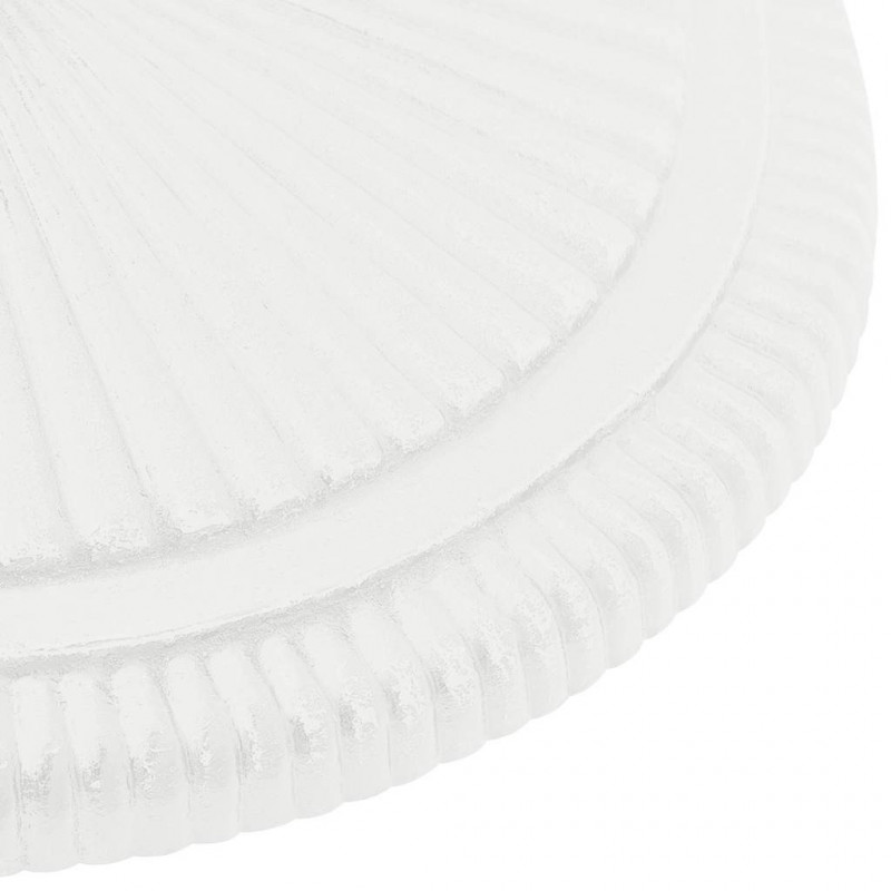 Podstawa pod parasol, biała, 45x45x30 cm, żeliwo