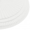 Podstawa pod parasol, biała, 45x45x30 cm, żeliwo
