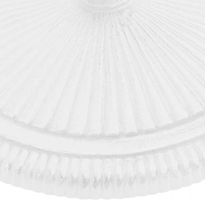 Podstawa pod parasol, biała, 45x45x30 cm, żeliwo