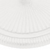 Podstawa pod parasol, biała, 45x45x30 cm, żeliwo