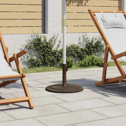 Podstawa pod parasol, brązowa, 45x45x30 cm, żeliwo