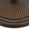 Podstawa pod parasol, brązowa, 45x45x30 cm, żeliwo