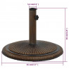 Podstawa pod parasol, brązowa, 45x45x30 cm, żeliwo
