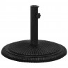 Podstawa pod parasol, czarna, 45x45x30 cm, żeliwo