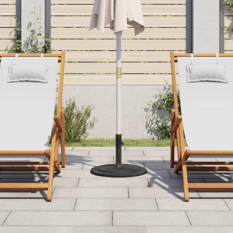 Podstawa pod parasol, czarna, 45x45x30 cm, żeliwo
