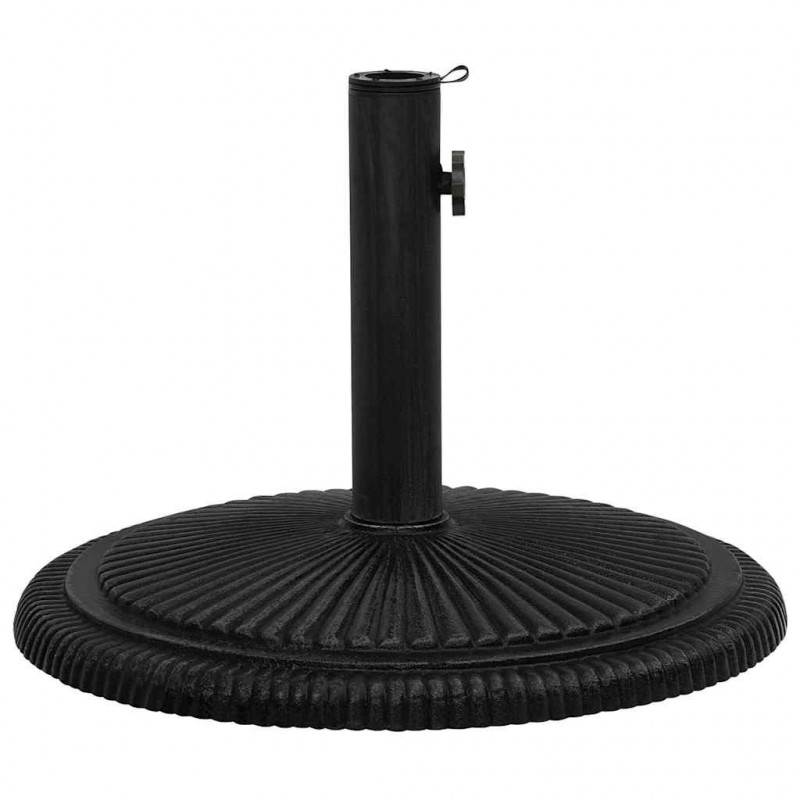 Podstawa pod parasol, czarna, 45x45x30 cm, żeliwo