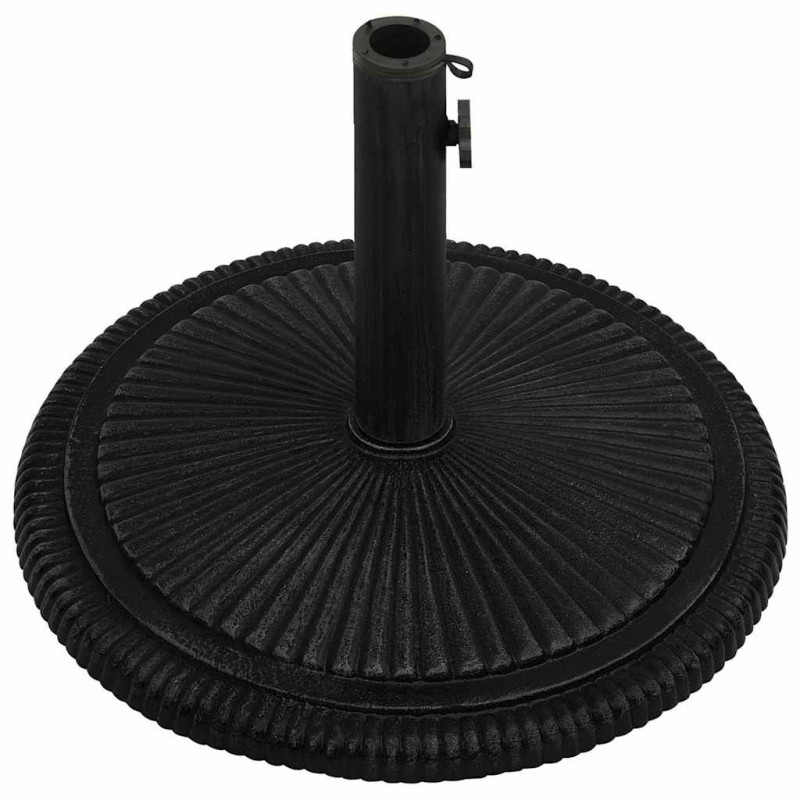 Podstawa pod parasol, czarna, 45x45x30 cm, żeliwo
