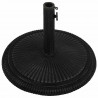 Podstawa pod parasol, czarna, 45x45x30 cm, żeliwo
