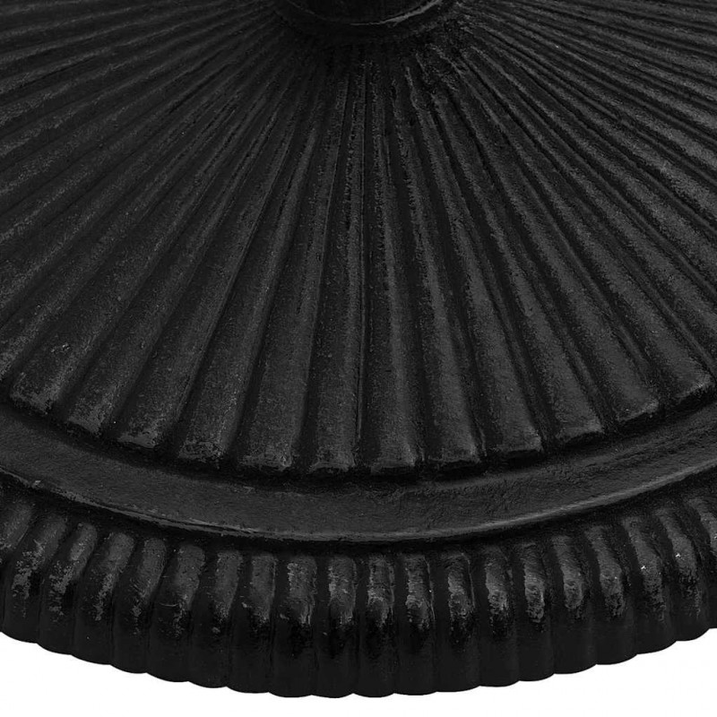 Podstawa pod parasol, czarna, 45x45x30 cm, żeliwo