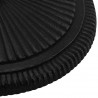 Podstawa pod parasol, czarna, 45x45x30 cm, żeliwo
