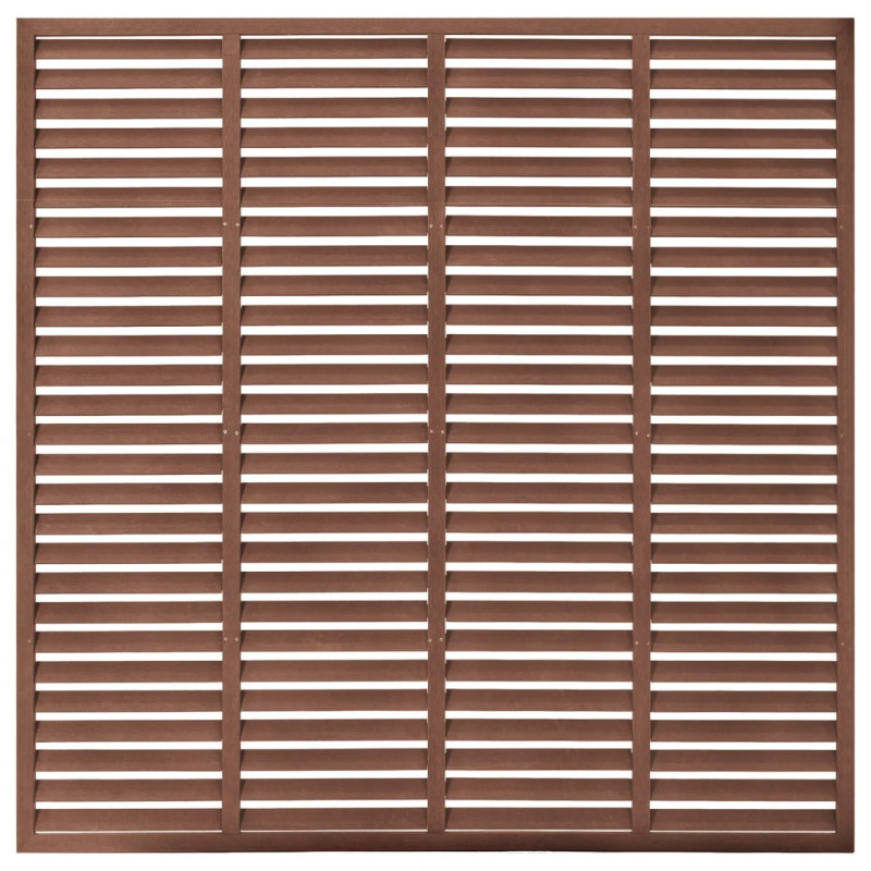 Ogrodzenie żaluzjowe, WPC, 180x180 cm, brązowe