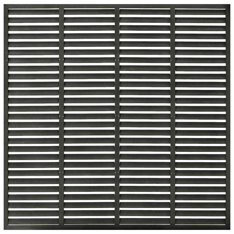 Ogrodzenie żaluzjowe, WPC, 180x180 cm, ciemnoszare