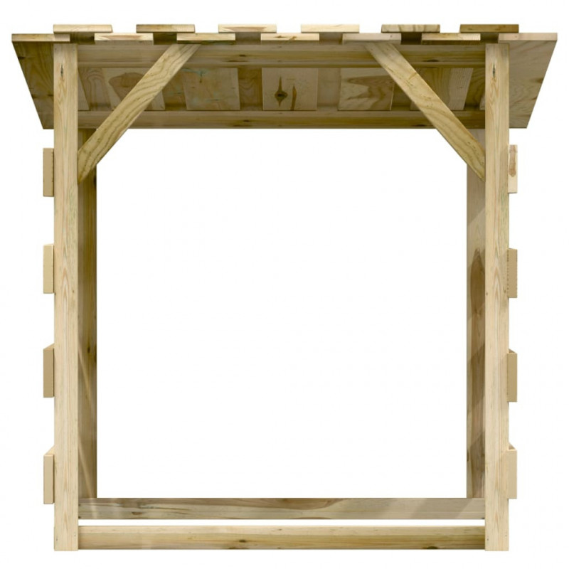 Pergola ogrodowa z daszkiem, 100x90x100 cm, drewno sosnowe