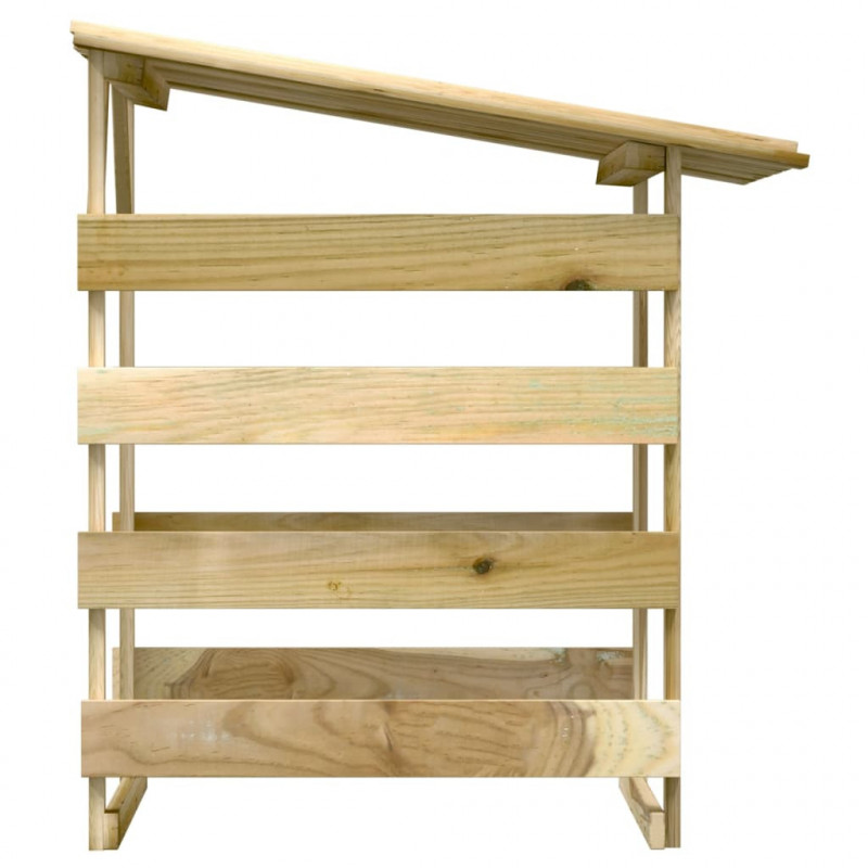 Pergola ogrodowa z daszkiem, 100x90x100 cm, drewno sosnowe