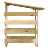 Pergola ogrodowa z daszkiem, 100x90x100 cm, drewno sosnowe