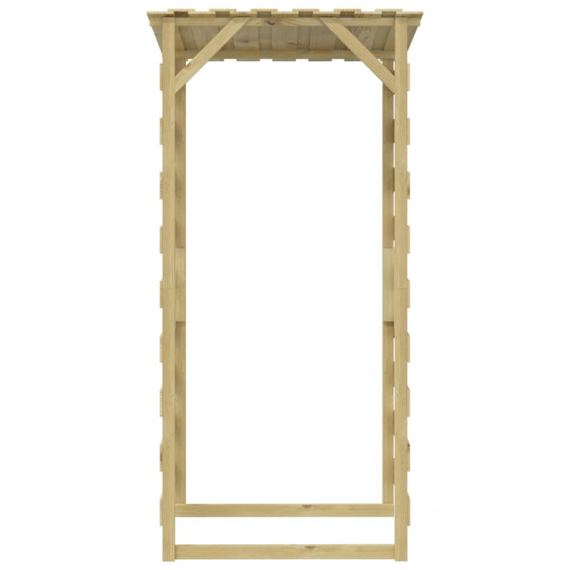 Pergola ogrodowa z daszkiem, 100x90x200 cm, drewno sosnowe