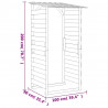 Pergola ogrodowa z daszkiem, 100x90x200 cm, drewno sosnowe