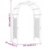 Pergola ogrodowa, 141x97x243 cm, impregnowane drewno sosnowe