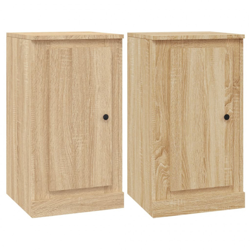 Szafki, 3 szt., dąb sonoma, materiał drewnopochodny