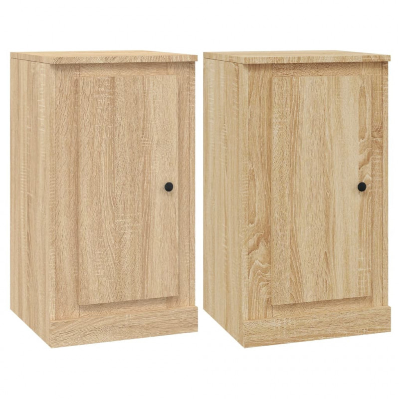 Szafki, 3 szt., dąb sonoma, materiał drewnopochodny