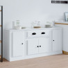 Szafki, 3 szt., biały, materiał drewnopochodny