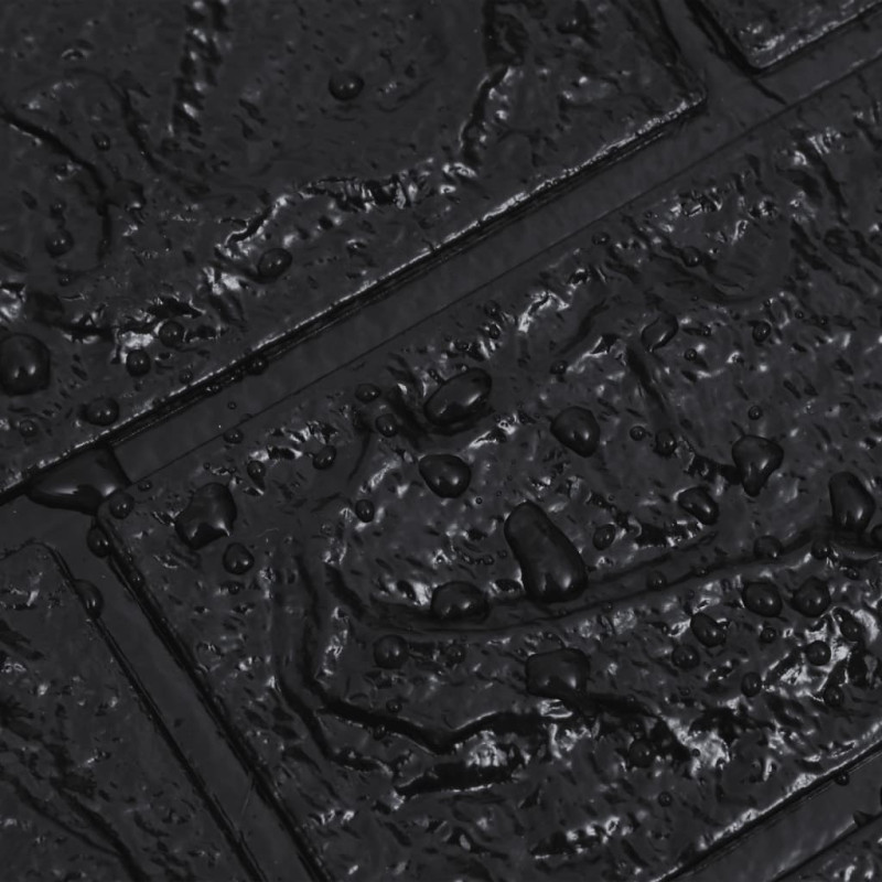 Panele 3D z imitacją cegły, samoprzylepne, 20 szt., czarne