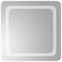 Lustro łazienkowe z LED, 50x50 cm