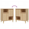 Komody, 2 szt., dąb sonoma, 60x35x70cm, materiał drewnopochodny