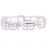 8-cz. zestaw wypoczynkowy do ogrodu, z poduszkami, daglezja