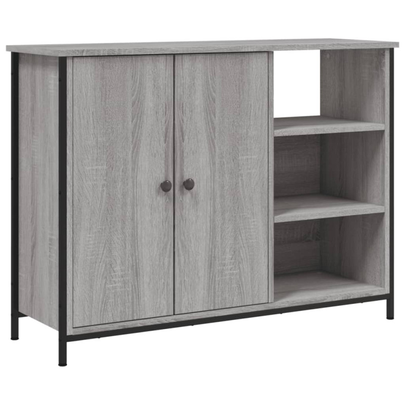 Szafka, szary dąb sonoma, 100x33x75 cm, materiał drewnopochodny
