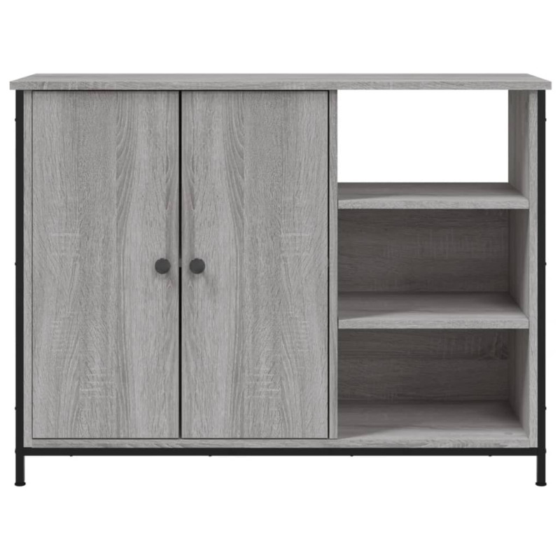 Szafka, szary dąb sonoma, 100x33x75 cm, materiał drewnopochodny